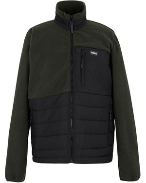 Regatta Hybrid Jacket Frankie Polyester/Dark Khaki - Black