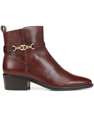 Sam Edelman Bugrundy Brawley Leather Heeled Ankle Boots - Brown