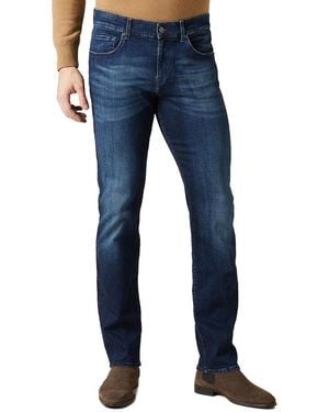 7 For All Mankind Dark Slimmy Comfort Luxe Stretch Jeans - Blue