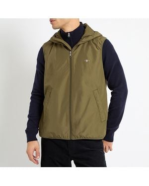 GANT Khaki Light Padded Gilet - Green