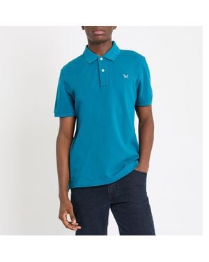 Crew Morco Melbury Logo Polo Shirt - Blue