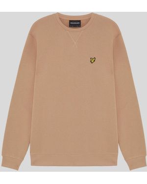 Lyle & Scott Cotton Crew Neck Sweatshirt - Natural