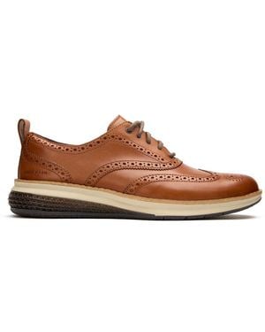 Cole Haan Original Grand Energy Weave Wingtip Shoes - Brown