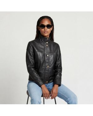 W.33 Leather Jacket - Black