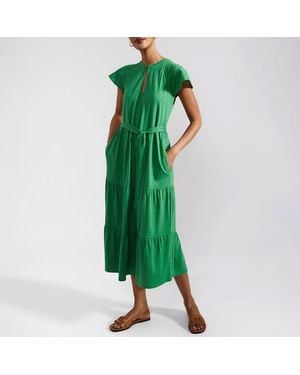 Hobbs Brodie Jersey Dress - Green