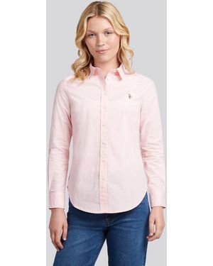 U.S. POLO ASSN. Stretch Classic Fit Oxford Shirt - White
