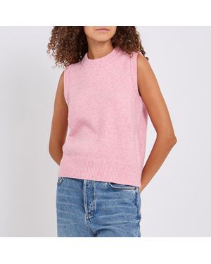 Joules Pale Holly Knitted Tank - Red