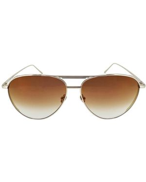 Linda Farrow Carter Aviator Sunglasses 6269 - Brown