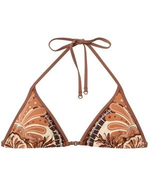 Reiss Tan Bikini Top - Brown