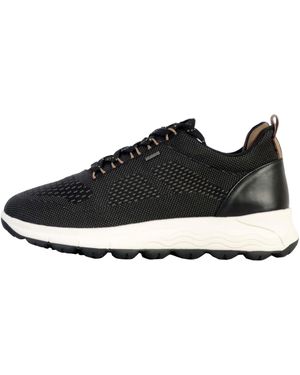 Geox Spherica Textile Trainers - Black