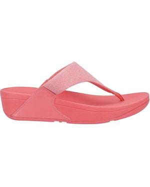 Fitflop Lulu Shimmerlux Toe Post Sandals - Pink