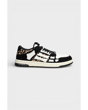 Amiri Skel Low Leopard Print - Black