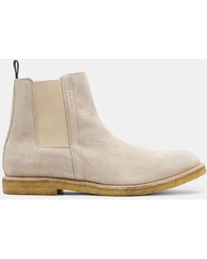 AllSaints Sand Rhett Suede Boots - Natural