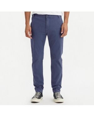 Levi's Mid Linen Blend Stretch Chino Trousers - Blue