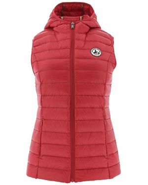 J.O.T.T Mali Noos Down Hooded Gilet Plain - Red