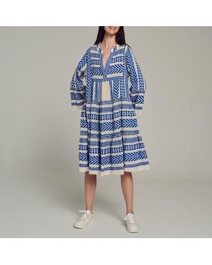 Devotion Off Ella Midi Dress - Blue
