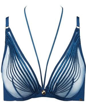 Aubade Sumptuous Waves Underwire Triangle Bra - Blue