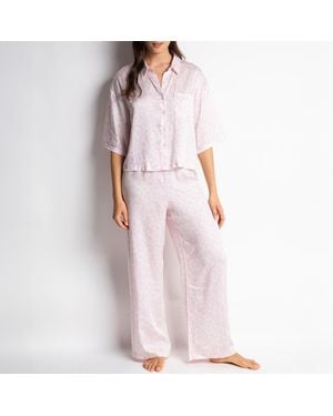 Passionata Chloe Short Sleeve Pyjama Top - Pink