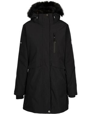 Trespass Waterproof Jacket Zambel Polyester - Black