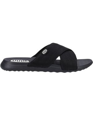 HEYDUDE Christi Slide Distressed Sandal - Blue