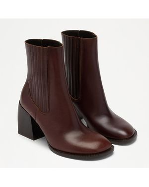 Russell & Bromley Gatley Boot Heeled Short Boot - Brown