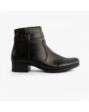 Rieker 78664-00 Heeled Ankle Boots - Black