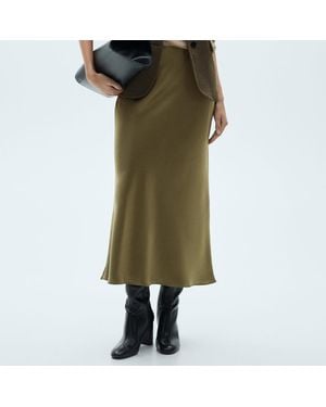 Mango Dark Mia Midaxi Skirt - Green