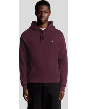 Lyle & Scott Loopback Cotton Hoodie - Red