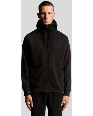 Lyle & Scott Panelled Hybrid Jacket - Black
