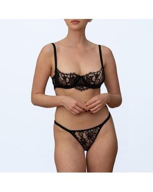 Coco De Mer Hera Balcony Bra - Black