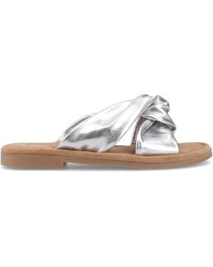 Hush Puppies Amy Wide Fit Flat Sandals - White
