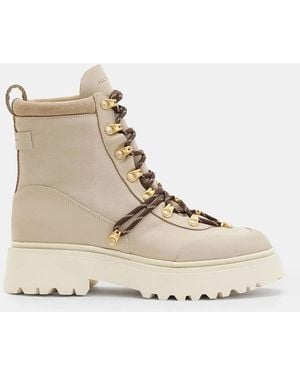AllSaints Ker Chunky Leather Boots - Natural