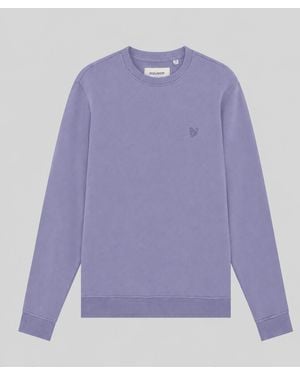 Lyle & Scott Superfine Cotton Crew Neck Sweatshirt - Purple