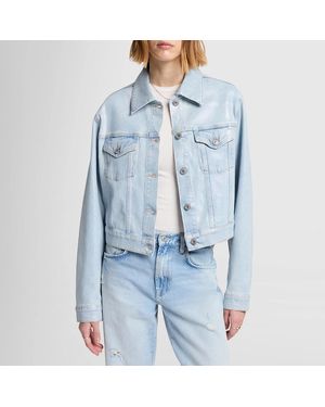 7 For All Mankind Light Nellie Sunshine Denim Jacket - Blue