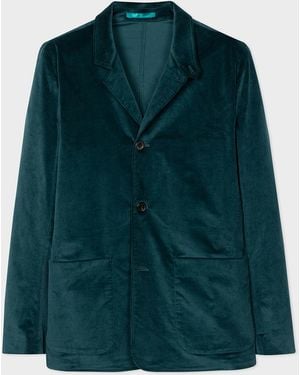 Paul Smith Velour Style Jacket - Green