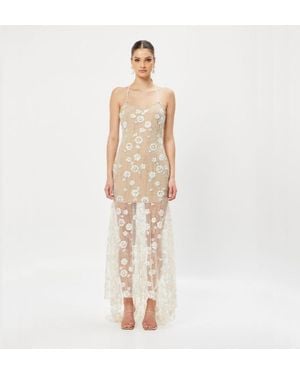 Elliatt Retusa Strappy Midi Gown - Natural