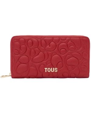 Tous Greta Leather Purse - Red
