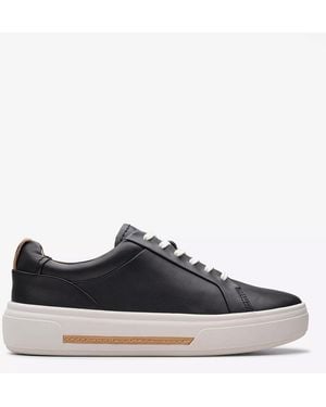 Clarks Hollyhock Walk Leather Trainer - Blue