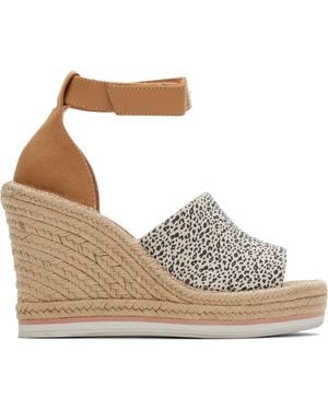 TOMS Marisol Heeled Wedges - Brown