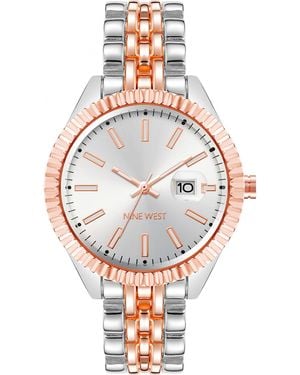 Nine West Nw-2661Svrt Ladies Watch - Metallic
