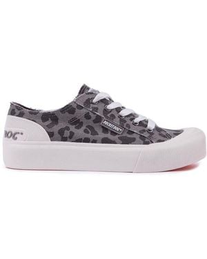Rocket Dog Rocket Dog Jazzin Leopard Trainers - Grey