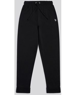 U.S. POLO ASSN. Tonal Rolled Cuff Joggers - Black