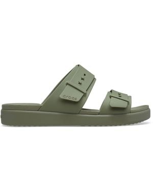 Crocs™ Brooklyn Buckle Low Sandal - Green