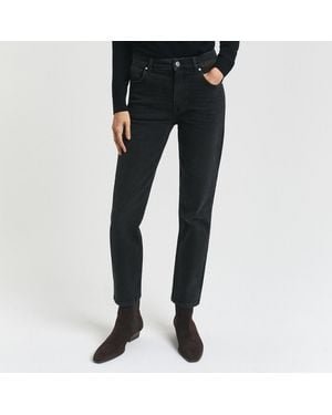 GANT Cropped Slim Stretch Jeans - Black