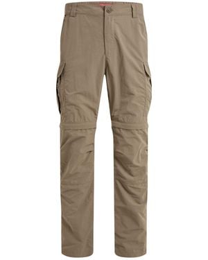 Craghoppers Cargo Trousers Nosilife Iii Recycled Polyester Pebble - Natural