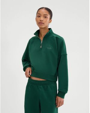 Ellesse Carrera 1/4 Zip Sweatshirt - Green
