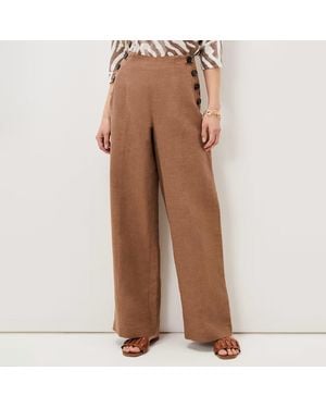 Phase Eight Cassandra Wide Leg Trouser - Brown