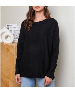 Sofiacashmere Cashmere Blend Jumper - Black