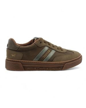 Mustang Street Platform Trainers Shoes - Brown
