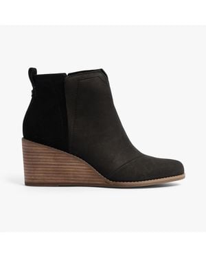 TOMS Clare Heeled Ankle Boots - Black
